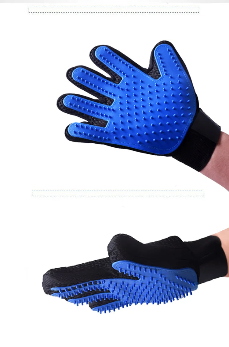 Pet Grooming Glove Brush for Cats and Dogs - 2-in-1 Hair Removal Glove With Massage and Hair Removal Functions Pet Dog Products